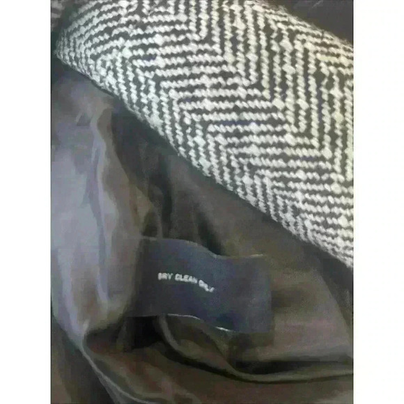 Last Kiss Black & White Houndstooth Women's Jacket Size M large buttons pockets - Picture 6 of 6